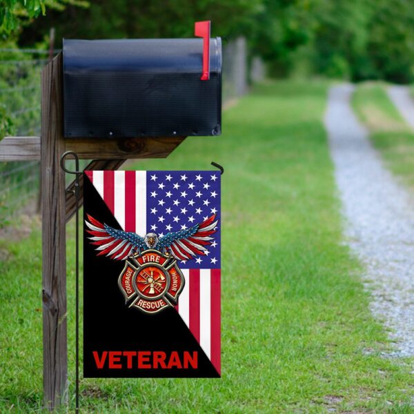 American Eagle Firefighter Veteran Flag - Image 9