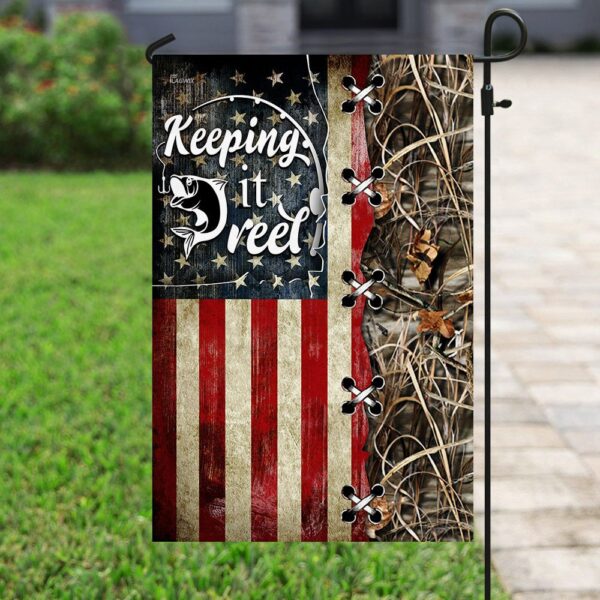 Fishing Keeping It Reel American Flag THN2045F - Image 6
