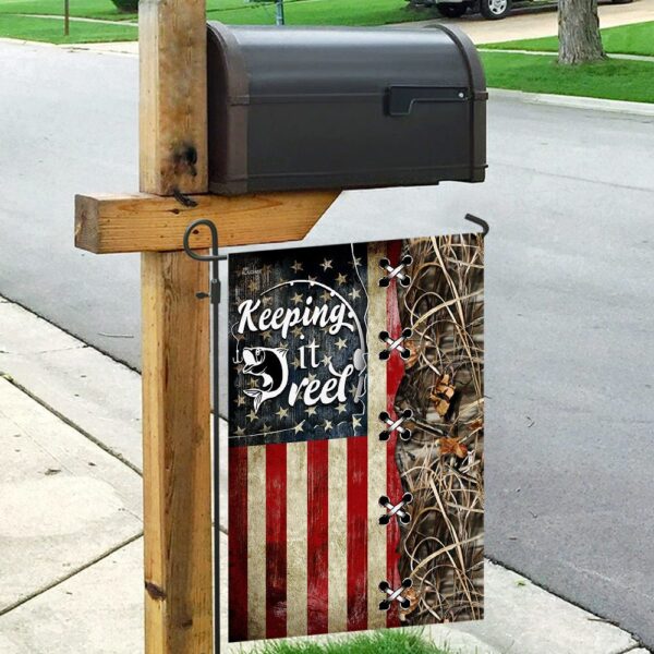 Fishing Keeping It Reel American Flag THN2045F - Image 9