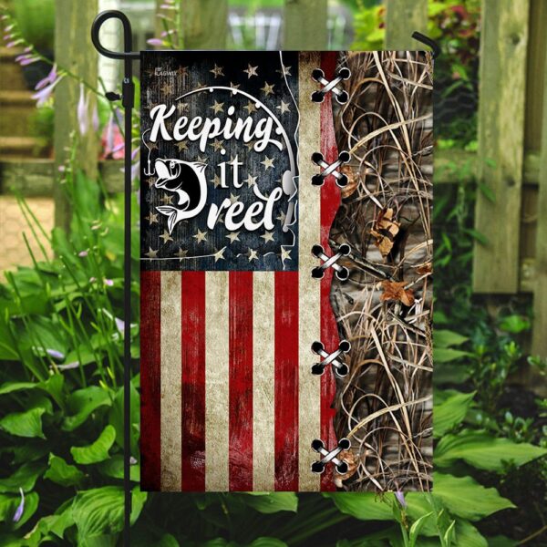 Fishing Keeping It Reel American Flag THN2045F - Image 7