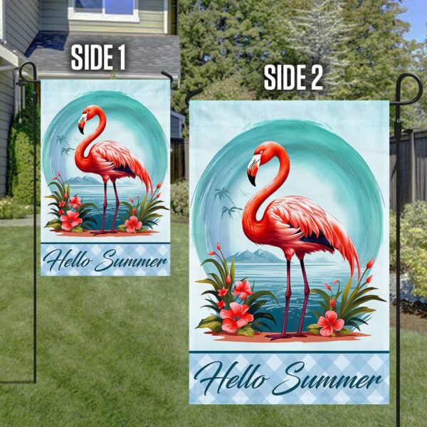 Flamingo Hello Summer Beach Flag TQN1360F - Image 5