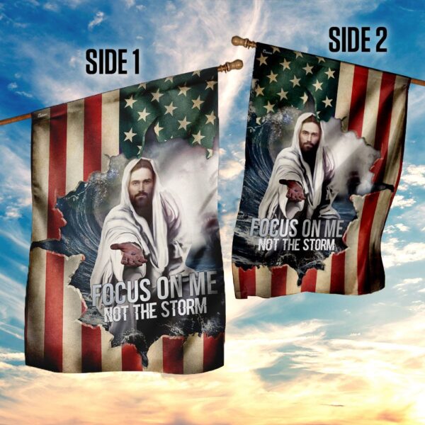 Focus On Me Flag: Stay Calm Amidst the Storm - Image 5