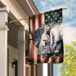 Focus On Me Flag: Stay Calm Amidst the Storm