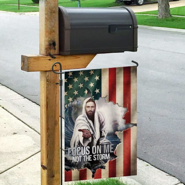 Focus On Me Flag: Stay Calm Amidst the Storm - Image 9