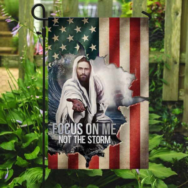 Focus On Me Flag: Stay Calm Amidst the Storm - Image 7
