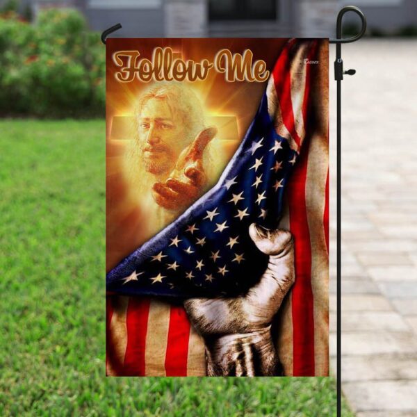 Patriotic Christian Flag: Follow Me American Flag PLP02F - Image 6