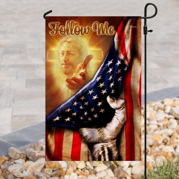 Patriotic Christian Flag: Follow Me American Flag PLP02F - Image 8