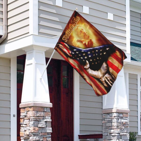 Patriotic Christian Flag: Follow Me American Flag PLP02F - Image 4