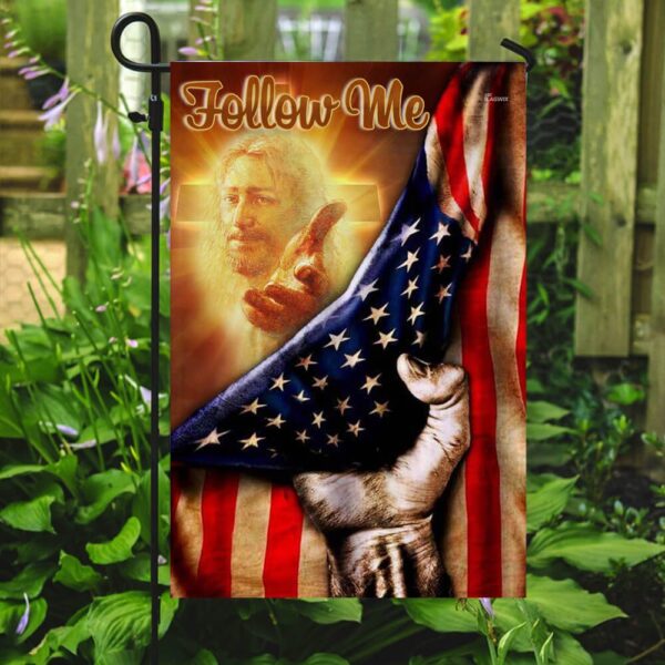 Patriotic Christian Flag: Follow Me American Flag PLP02F - Image 7