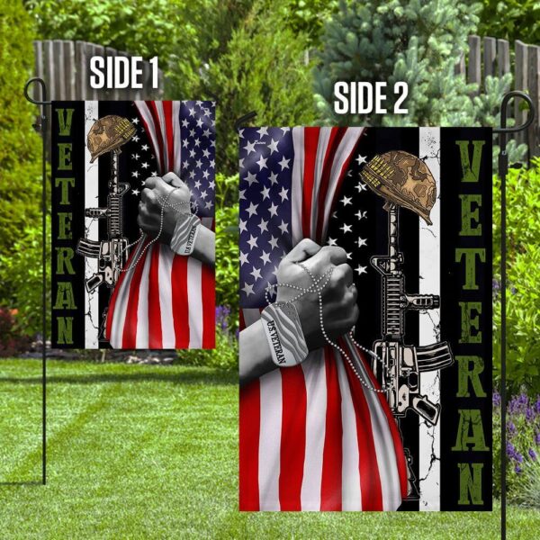 Forever The Title: US Veteran Garden Flag - Patriotic Home Decor - Image 3