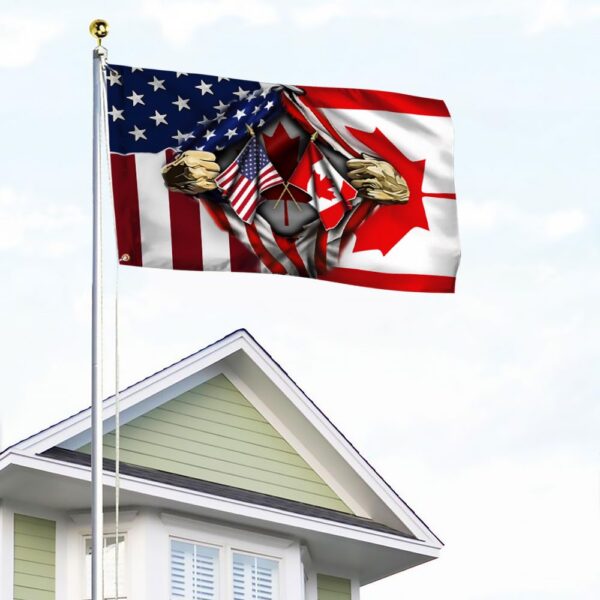 Freedom Convoy 2022 Canada and America Grommet Flag DDH2869GFv5 - Image 4