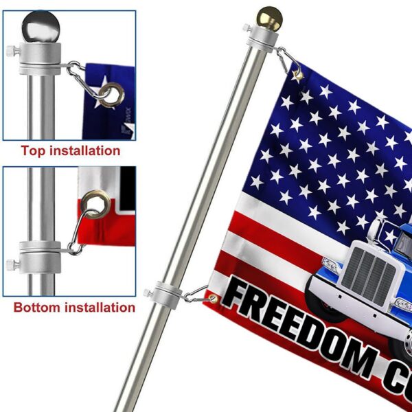 Freedom Convoy Flag: Thank You Truckers - Canadian & American - Image 6