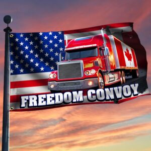 Freedom Convoy Flag: Canadian Truckers Support Banner QNN705GF