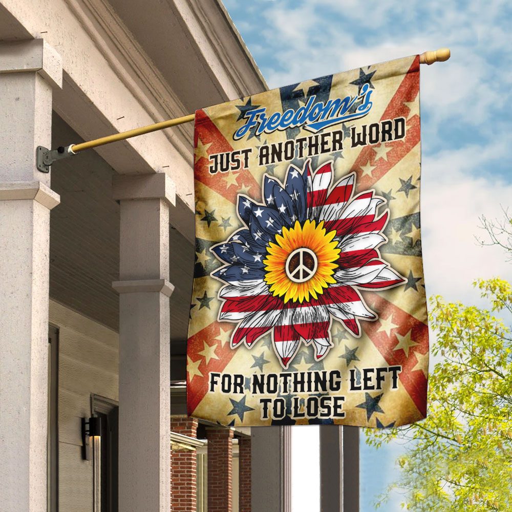 Hippie Flag Freedom: QNK300F "Nothing Left To Lose" Banner