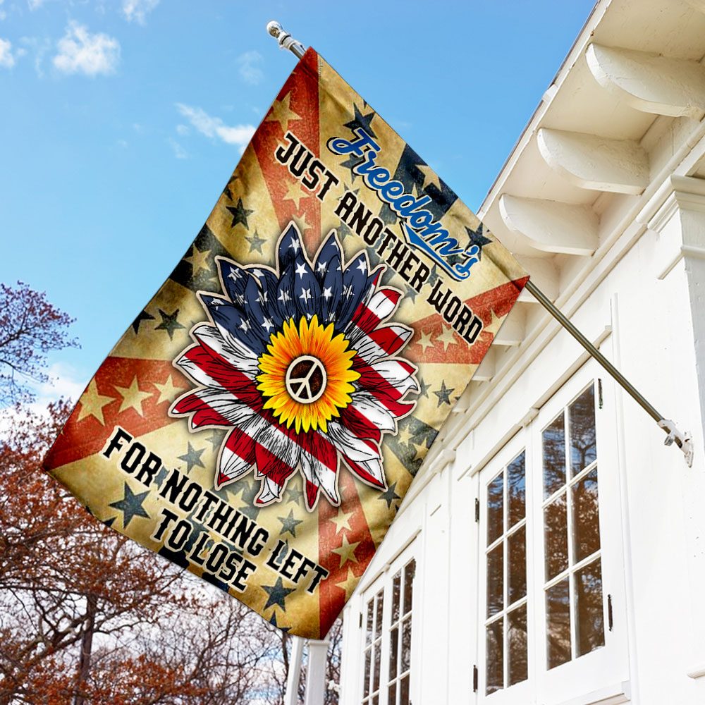 Hippie Flag Freedom: QNK300F "Nothing Left To Lose" Banner - Image 2