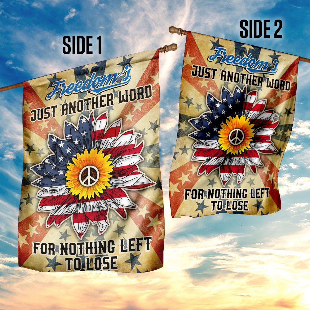 Hippie Flag Freedom: QNK300F "Nothing Left To Lose" Banner - Image 5