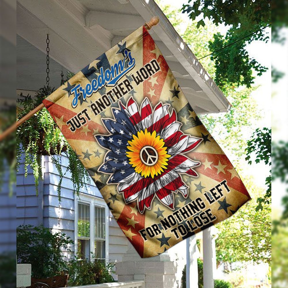 Hippie Flag Freedom: QNK300F "Nothing Left To Lose" Banner - Image 3
