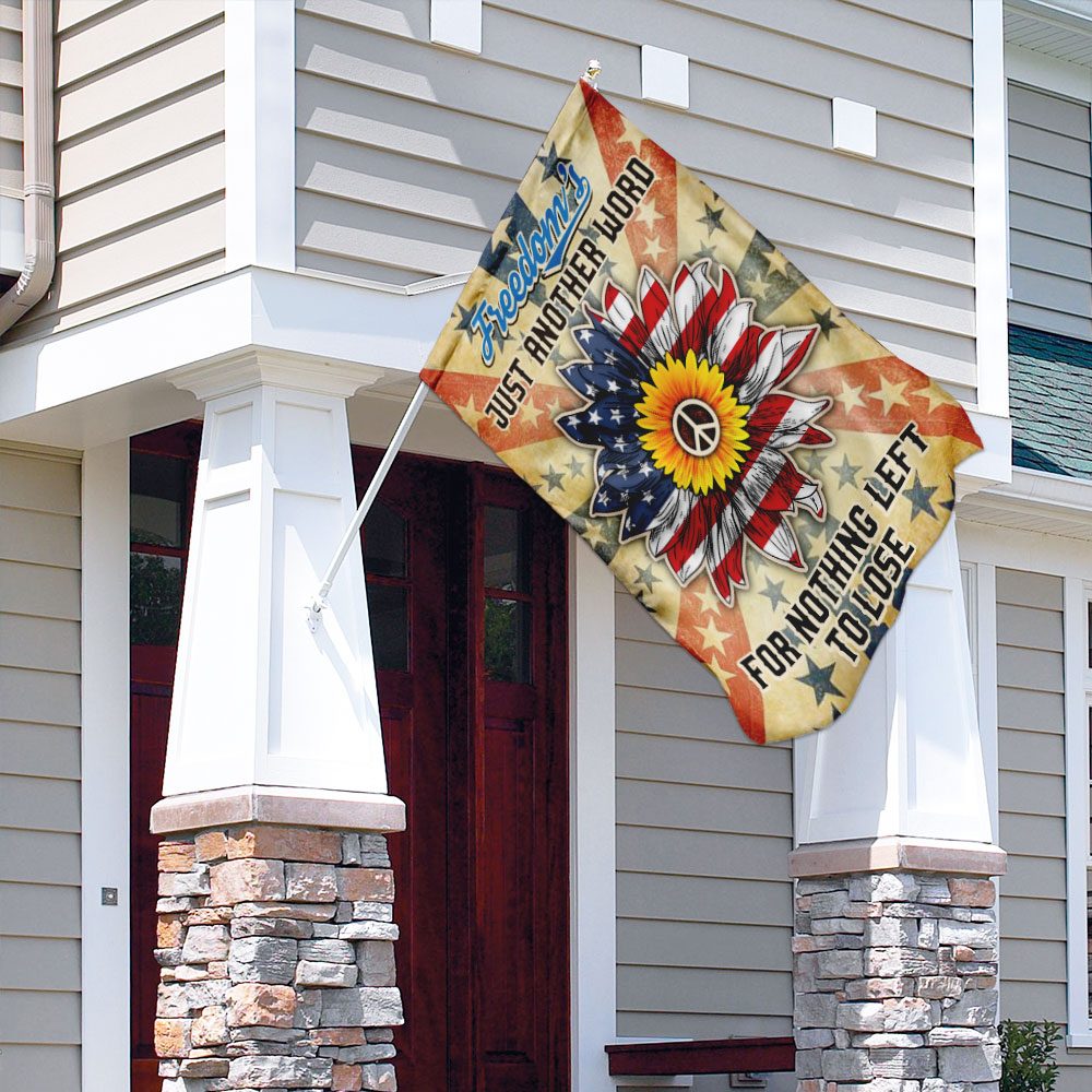 Hippie Flag Freedom: QNK300F "Nothing Left To Lose" Banner - Image 4