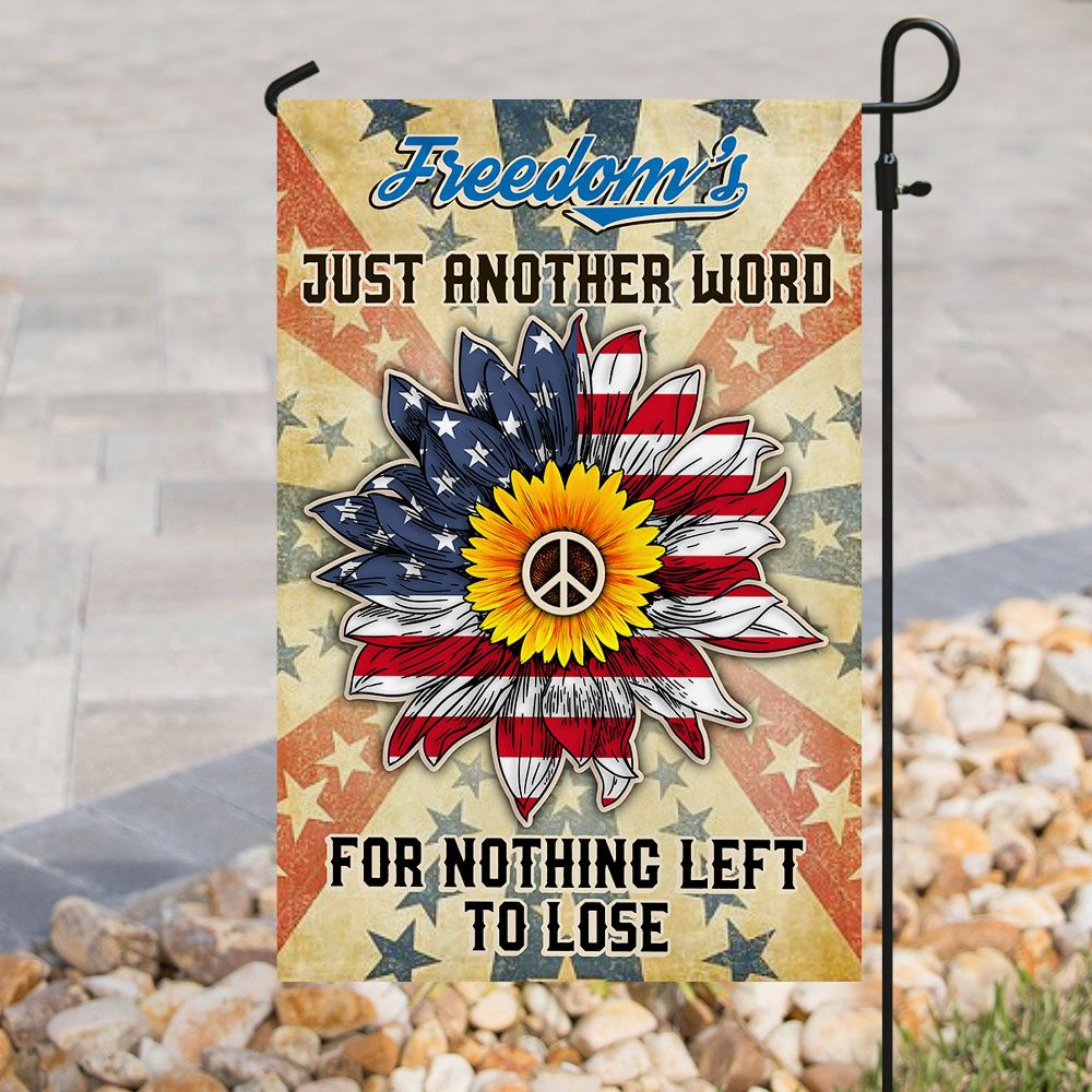 Hippie Flag Freedom: QNK300F "Nothing Left To Lose" Banner - Image 8