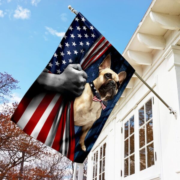 French Bulldog Flag: LHA915F - Patriotic Frenchie Decor - Image 2