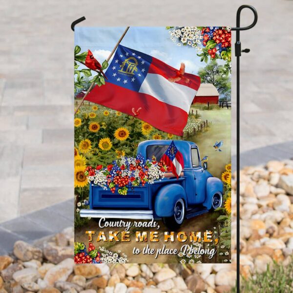 Georgia Country Roads Flag: PSL166Fv9 - Authentic State Pride - Image 3