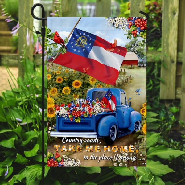 Georgia Country Roads Flag: PSL166Fv9 - Authentic State Pride - Image 2