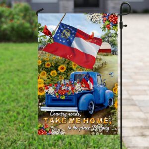 Georgia Country Roads Flag: PSL166Fv9 - Authentic State Pride