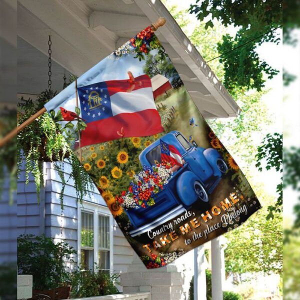 Georgia Country Roads Flag: PSL166Fv9 - Authentic State Pride - Image 8