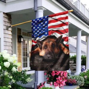 German Shepherd American Flag Patriot Dog Apparel