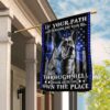 German Shepherd. Police Dog. American US Flag TRN77F