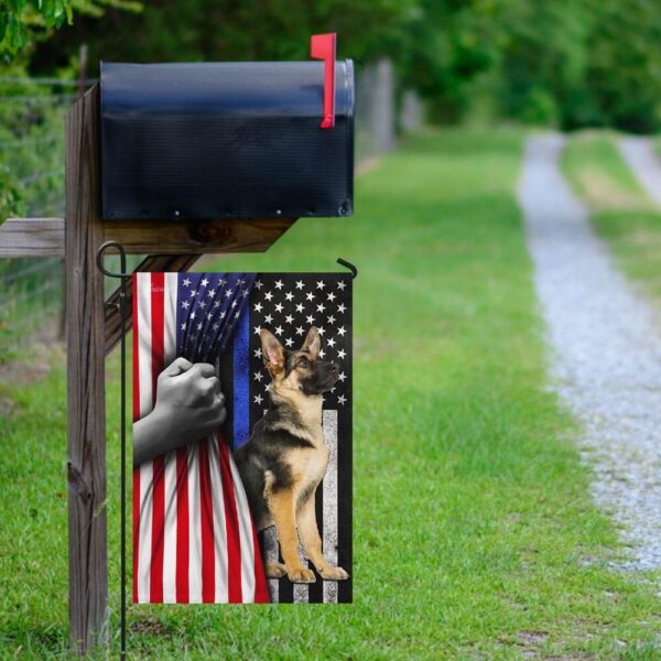 German Shepherd. The Thin Blue Line America US Flag THB2449F4 - Image 9