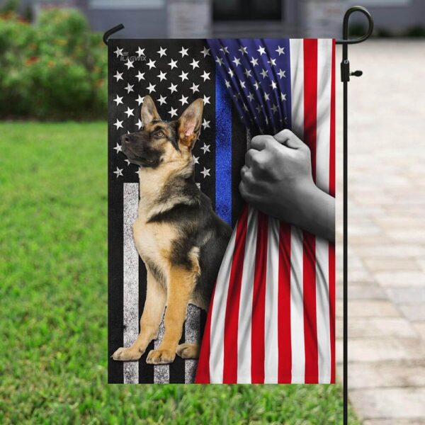 German Shepherd. The Thin Blue Line America US Flag THB2449F4 - Image 6