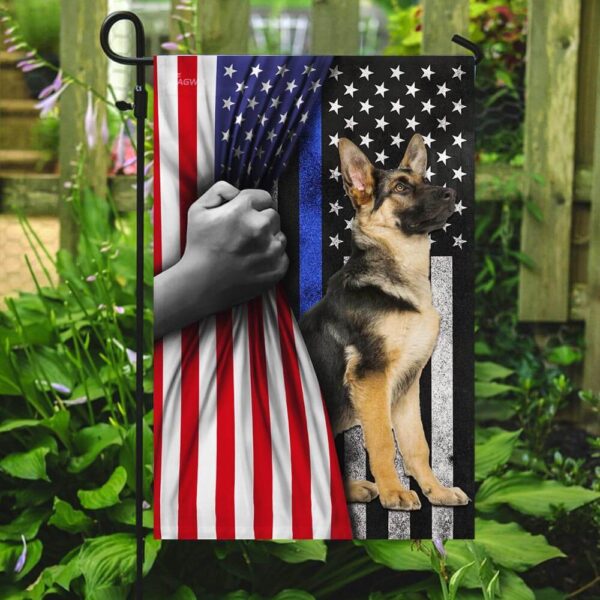 German Shepherd. The Thin Blue Line America US Flag THB2449F4 - Image 7