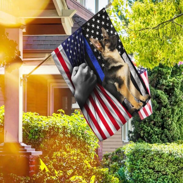 German Shepherd. The Thin Blue Line America US Flag THB2449F4 - Image 2