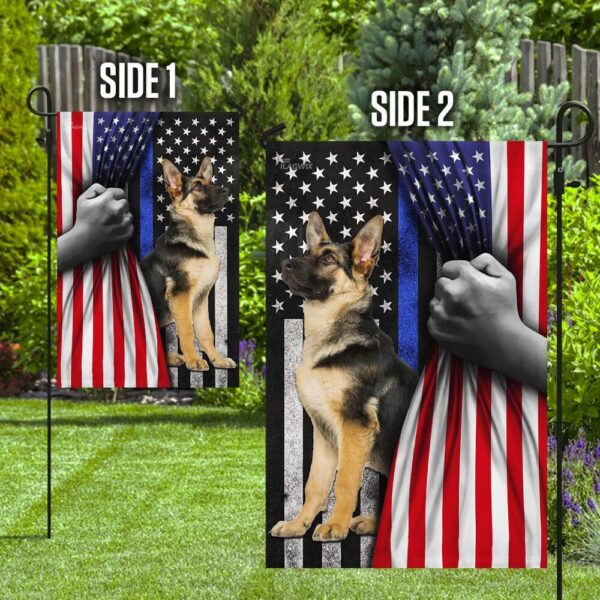 German Shepherd. The Thin Blue Line America US Flag THB2449F4 - Image 8
