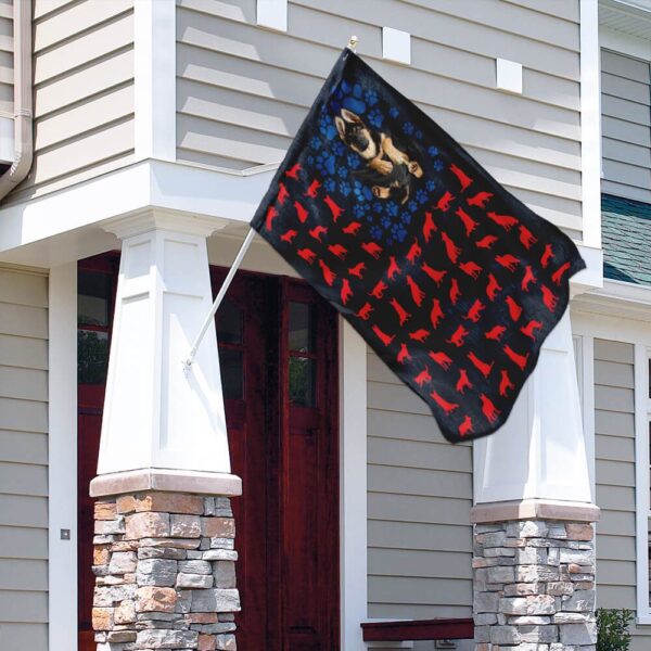 German Shepherd 4th of July Flag: Patriotic PSL221F - Image 9