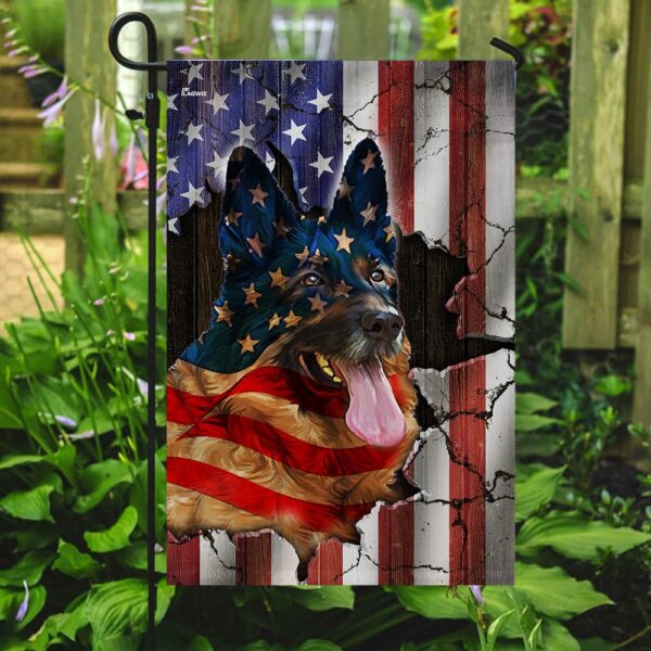 Patriotic German Shepherd American Flag Dog Apparel PN222F - Image 2