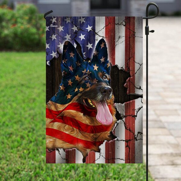 Patriotic German Shepherd American Flag Dog Apparel PN222F