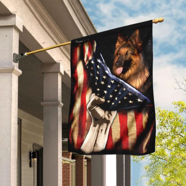 Patriotic German Shepherd PS120Fv2 American Flag Design - Image 6