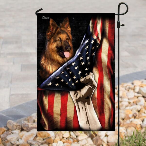 Patriotic German Shepherd PS120Fv2 American Flag Design - Image 3