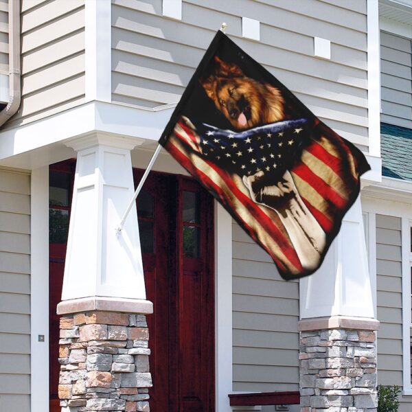 Patriotic German Shepherd PS120Fv2 American Flag Design - Image 9