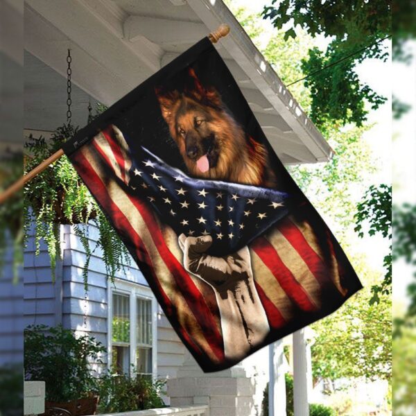 Patriotic German Shepherd PS120Fv2 American Flag Design - Image 8