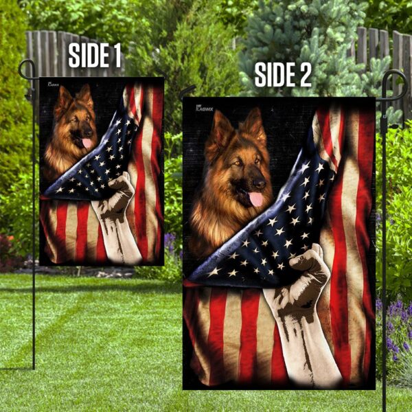 Patriotic German Shepherd PS120Fv2 American Flag Design - Image 5