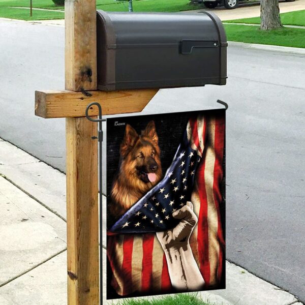 Patriotic German Shepherd PS120Fv2 American Flag Design - Image 4