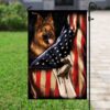 Patriotic German Shepherd PS120Fv2 American Flag Design