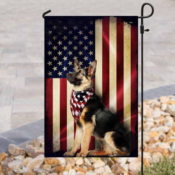 German Shepherd American Flag PSL196F - Image 3