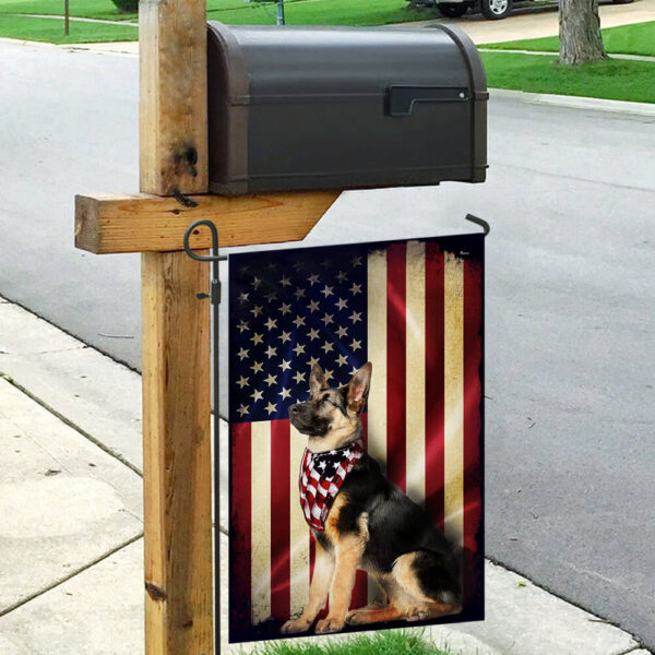 German Shepherd American Flag PSL196F - Image 4