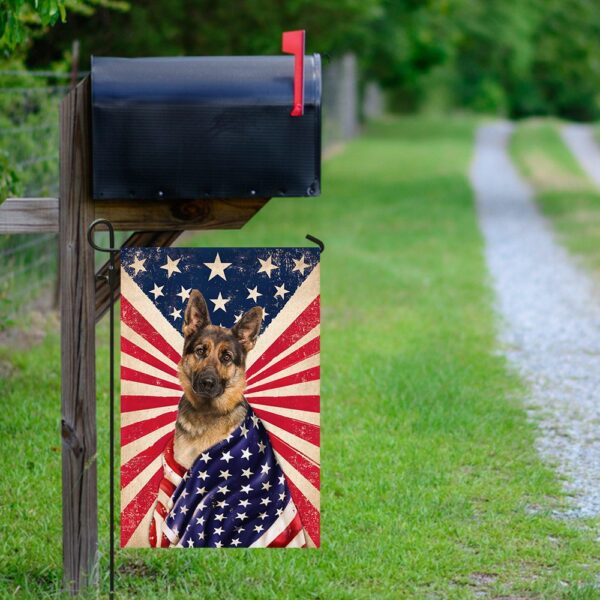 German Shepherd American Patriot Flag: US Flag Dog Apparel - Image 9