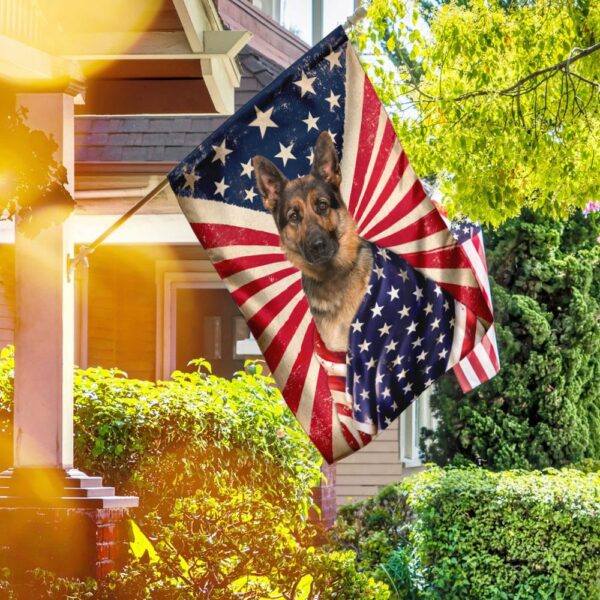 German Shepherd American Patriot Flag: US Flag Dog Apparel - Image 5