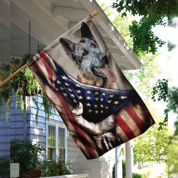 American Flag German Shepherd Dog T-Shirt (THN2101F3) - Image 3
